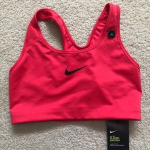 NWT Nike coral sports bra